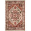 Tapis décoratif rouge à motif traditionnel rouge et beige-1449164664