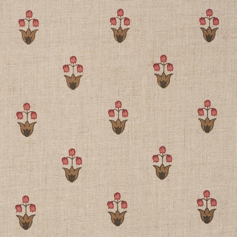 Moira Hand Print Fabric, Orange