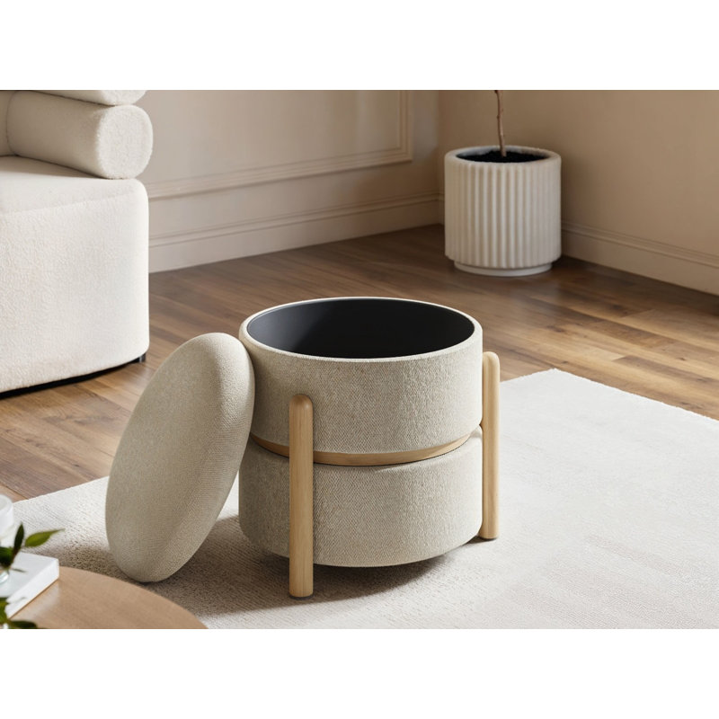 41 cm W Chenille Pouffe