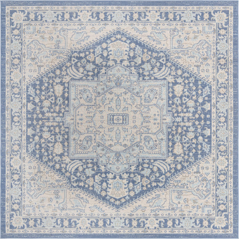 Marciel Oriental Indoor Rug, Square 8'