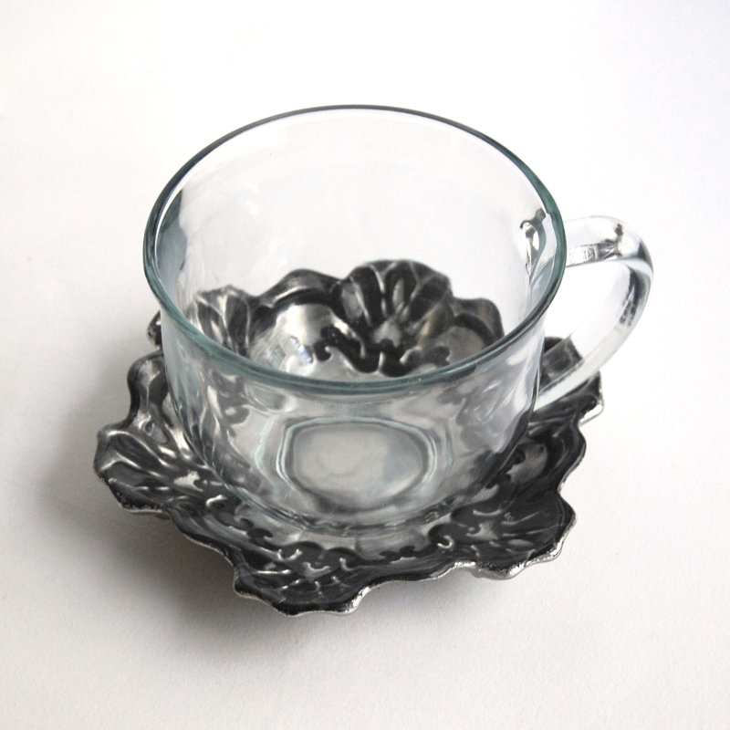 Tasse à thé et soucoupe Adrena, Noir