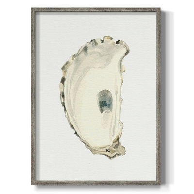 Neutral Oyster Study II  Framed Print - Solid Wood