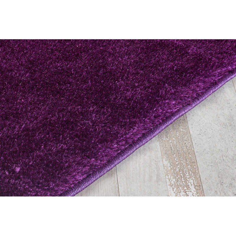 Gryb Solid Colour Shag Area Rug, Rectangle 60 x 110cm