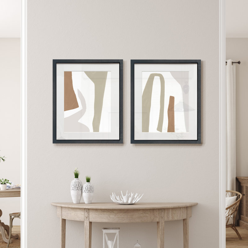 Format Frolic I, ensemble de 2 reproductions d’art encadrées sur papier