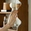 3 tablettes murales en bois massif, présentoir à décor moderne pour chambre à coucher, salle de bain, cuisine, salon