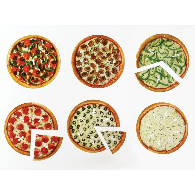 Magnetic Pizza Fraction Set