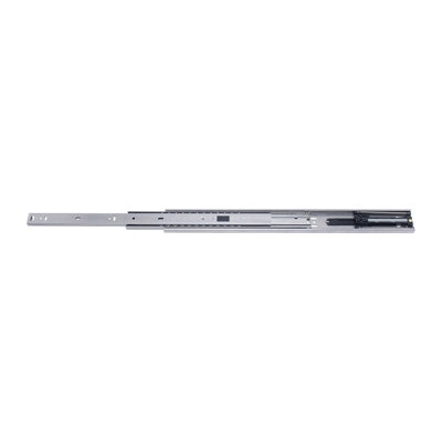 Coulisse de tiroir latérale à extension complète Sugatsune en acier inoxydable, 70 cm (27-9/16 po), capacité de 31 kg (68,34 lb), fermeture amortie