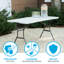 Lifetime 6-Foot Fold-In-Half Table