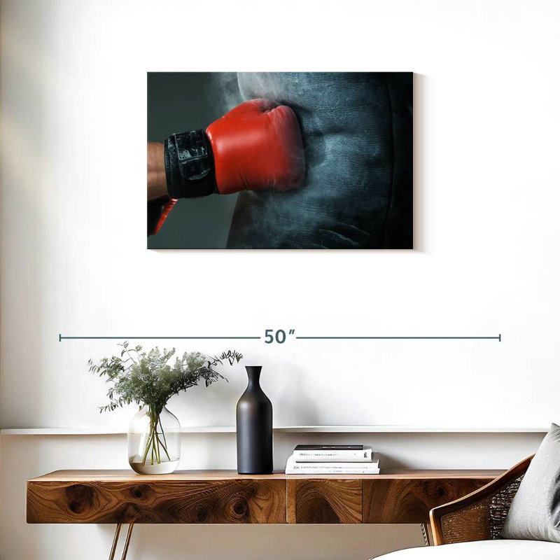 Poinçon de gants de boxe Sireci, H 20 po x l 30 po
