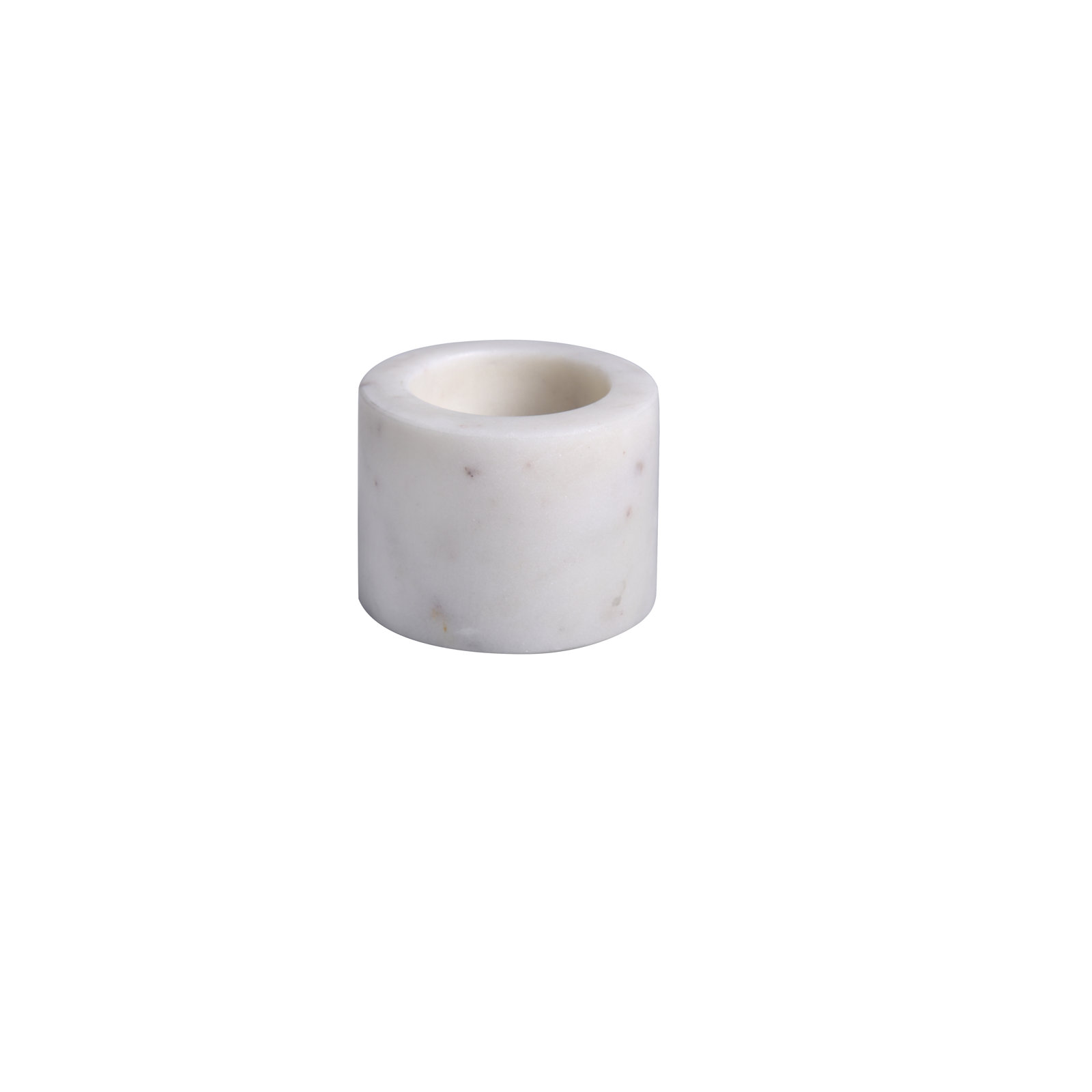 Matheson Marble Cylinder Votive Holder, White