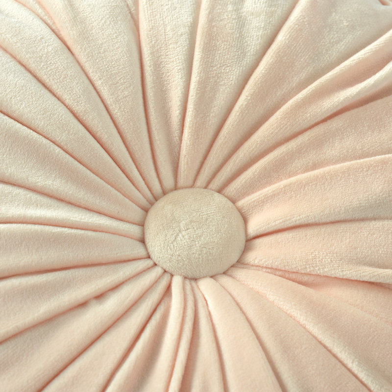  Coussin décoratif en velours, Rose clair