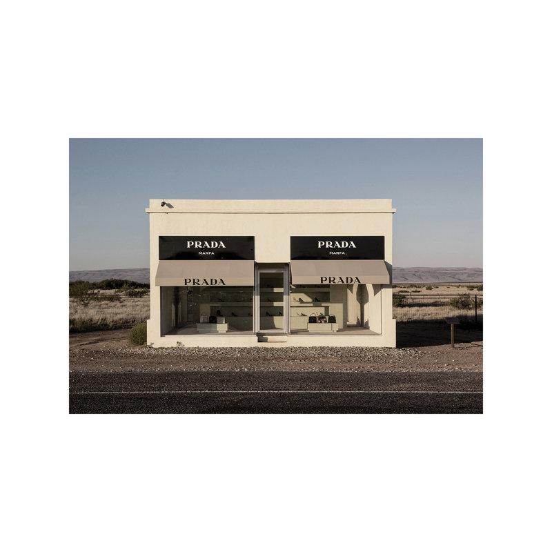 Prada Marfa - Wrapped Canvas Print, 20.32 cm H x 30.48 cm W