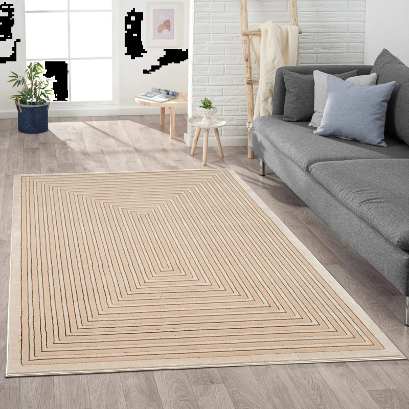 3D Effect Geometric Area Rug Soft Short Pile Carpet For Living Room, Bedroom Hallway Rug Floor Mats Door Mats