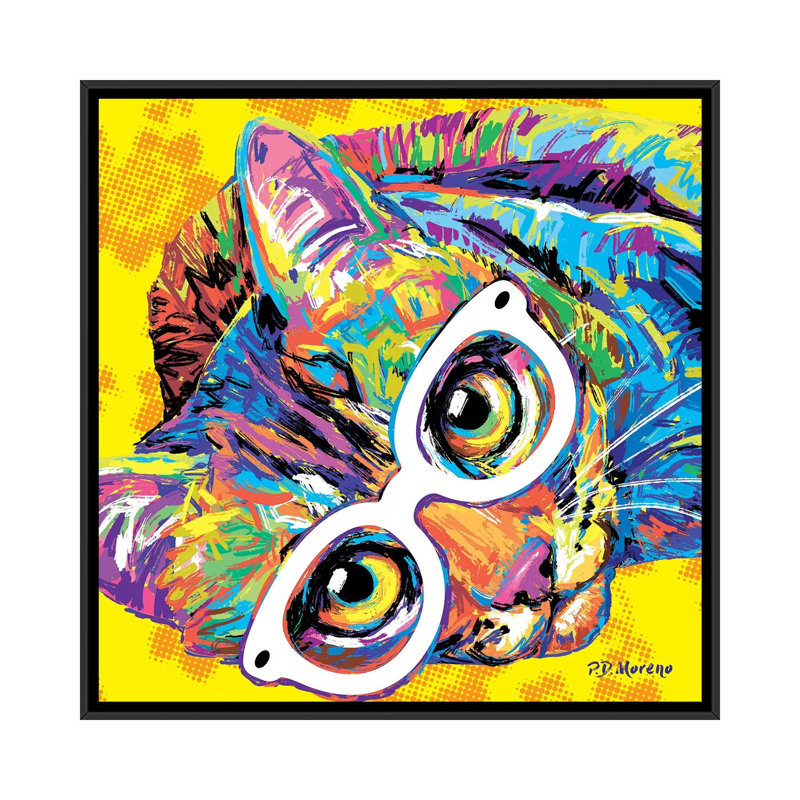 Butters 1 Piece Wall Art on Canvas, 93.98 cm H x 93.98 cm W, Black Framed