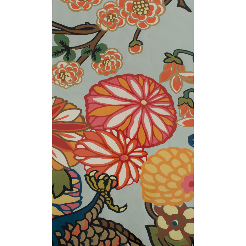 Chiang Mai Dragon Wallpaper, Aquamarine