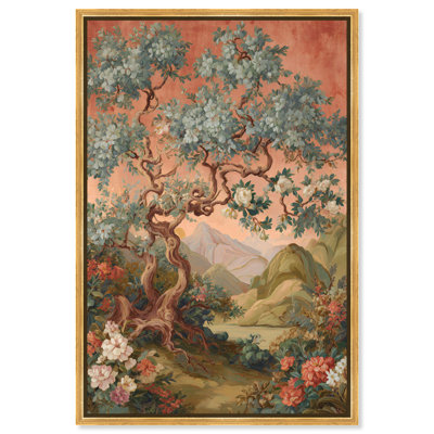 «Gnarled Serenity I», reproduction d'art sur toile encadrée par Art Remedy, cadre doré, 24 x 36