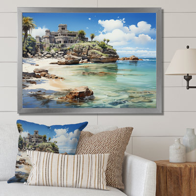 «Mexico Tulum Serenity», reproduction d'art sur toile