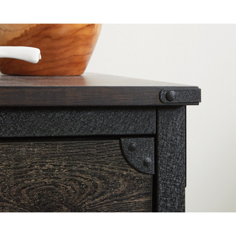 Buthayna Accent Chest, Brown/Black, 29.528" H x 30.394" W x 20.079" D