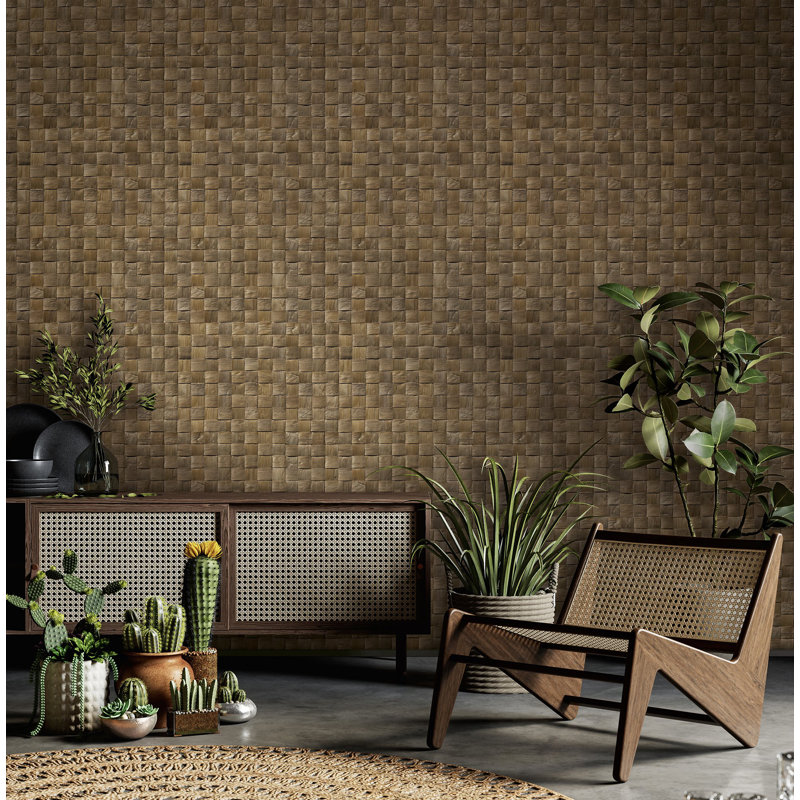 32.97Cm x 33Cm Matte Wallpaper Roll, Brown