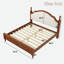 Lit plateforme en bois avec tête de lit tapissier et pieds robustes-2146759443-2146759442