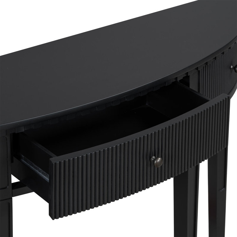 Console 51,1 po Caryol, Noir