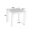 Ensemble repas 2 places avec chaises rembourrées en tissu Argyri