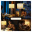 Ensemble de 2 lampes de table bohèmes en rotin avec abat-jour en lin, lampes de chevet à intensité variable (3 niveaux) pour salon et chambre, marron