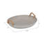 Bol décoratif ovale avec poignées tissées - Bol décoratif moderne pour la décoration intérieure, centre de table ou comptoir de cuisine -2000462360