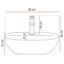 80 mm Wall Mounted Combined Vanity Unit with Vessel Ceramic Basin-1532586172