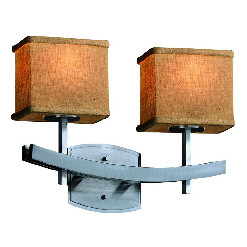 Favela 2 - Light Dimmable Vanity Light, White, Dark Bronze