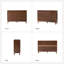 Buffet Damera Farmhouse avec pieds en bois-102507170