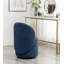Fauteuil demi-tonneau pivotant en polyester de 20 po Annielise-1575610761