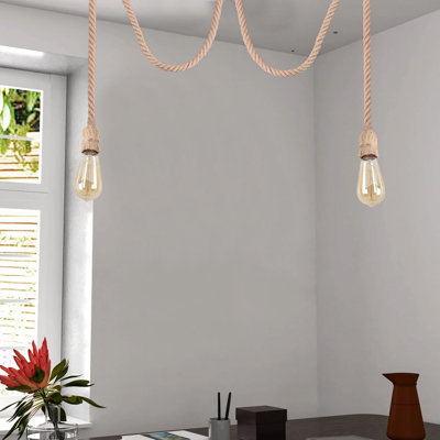 2 - Light Black Kitchen Island Pendant