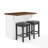 Jorianna Solid Wood Top Kitchen Island