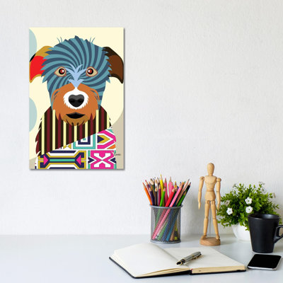 Irish Wolfhound by Lanre Studio - Wrapped Canvas Print