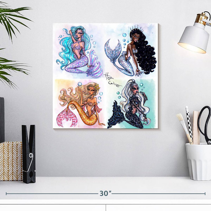 Sirènes de mer Ashelle, H 16 po x l 16 po