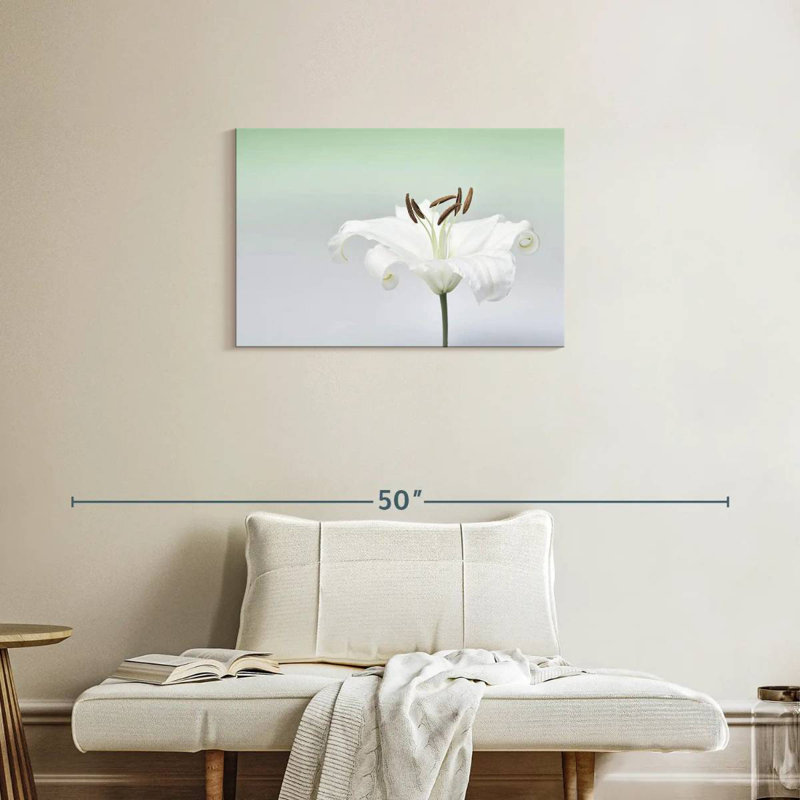 Harnek White Lily Flower, 20" H x 30" W
