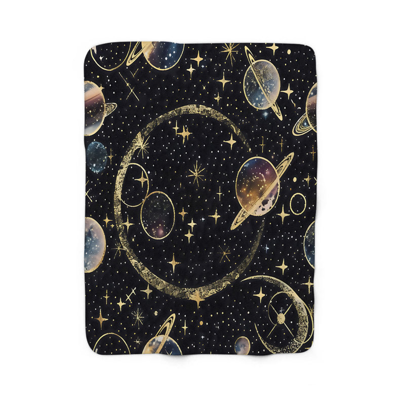Stellar Constellation Cosmos - 1 pièce Sherpa Premium, Grand lit