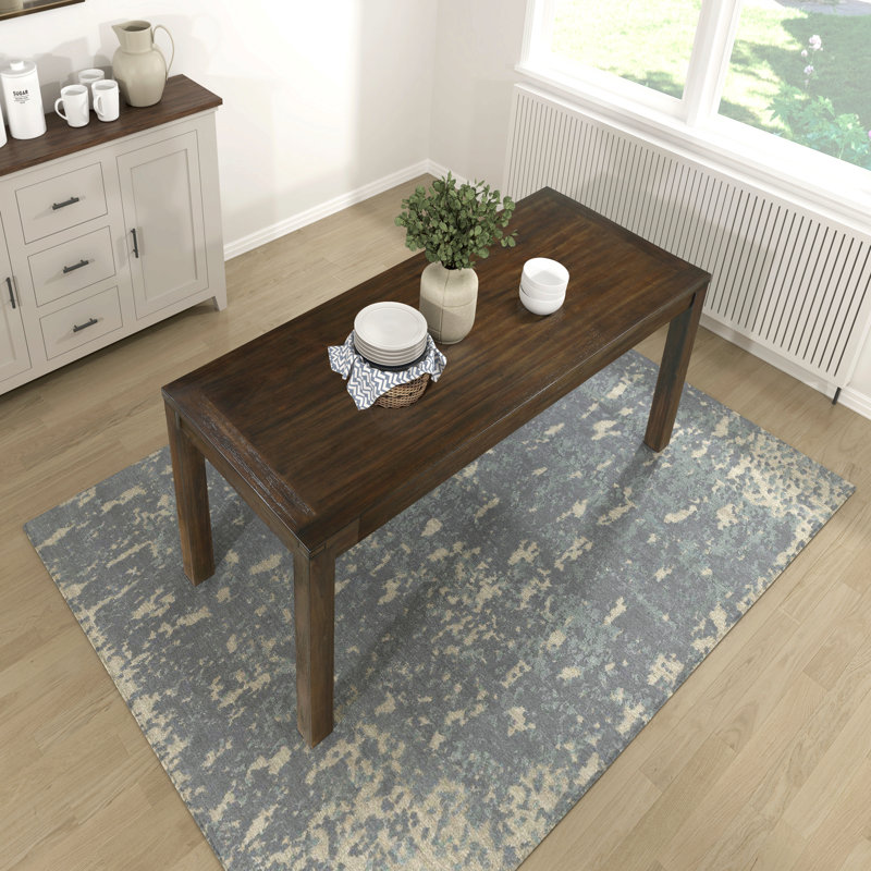 Table de salle à manger brun foncé