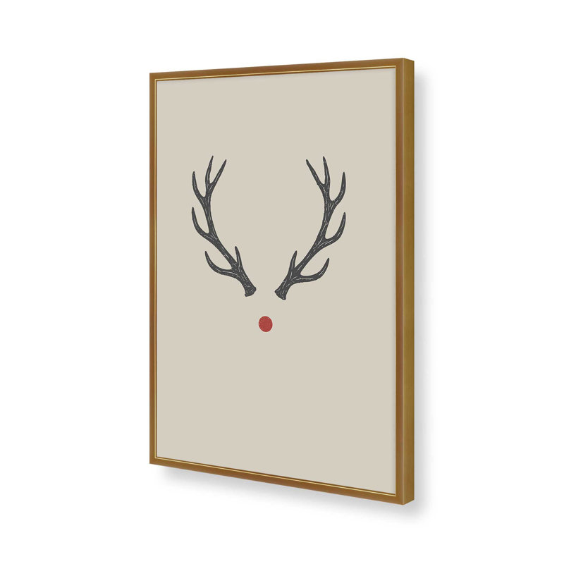 Reproduction d'art «Red Nose», Or poli, 24 po x 36 po