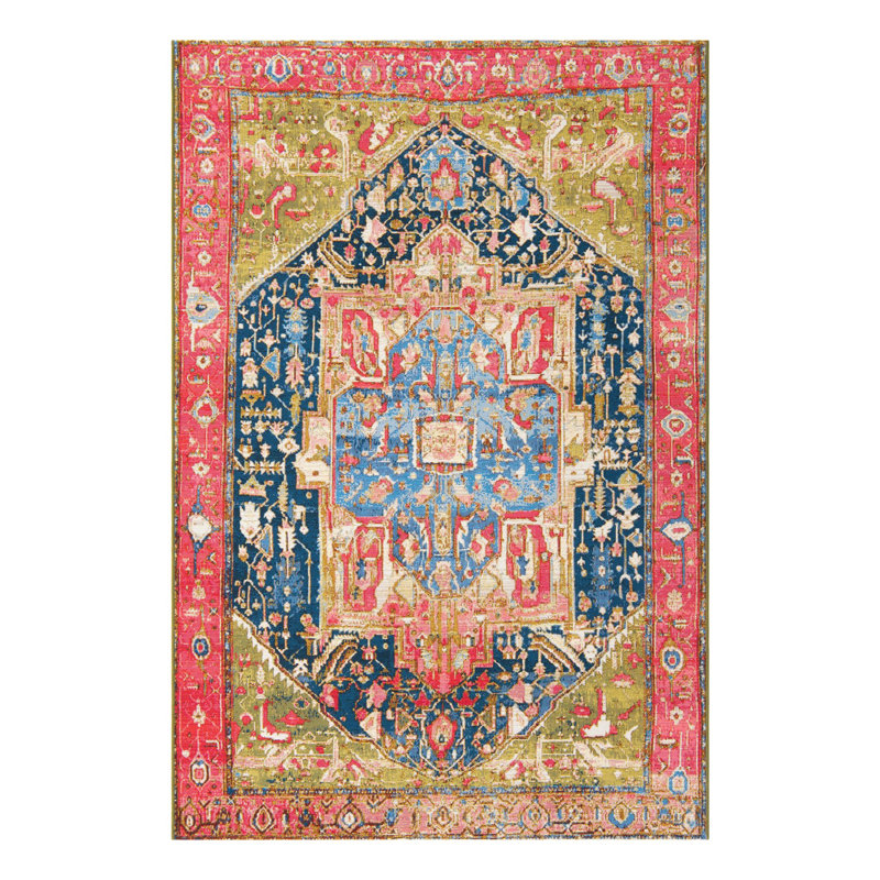 Multi Limon Indoor/Outdoor Traditional Rug, Rectangle 5'3" x 8'