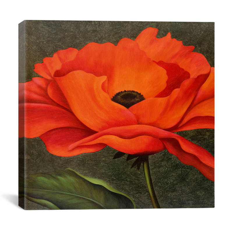 « red pilé » par john zaccheo, impression sur toile, H 12 po x l 12 po x P 0,75 po, Toile tendue, Pas de tapis