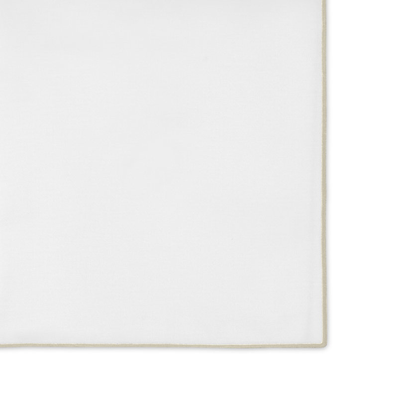 Arlo Cotton Blend Table Runner, 72" L x 15" W, Vanilla