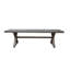 Banc de salle à manger d'extérieur moderne en aluminium, gris foncé
