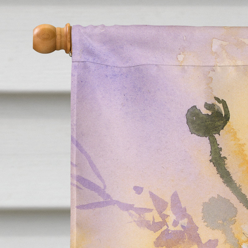 Drapeau de jardin à 2 faces Federal Daisies par Maureen Bonfield, H 40 po x l 28 po