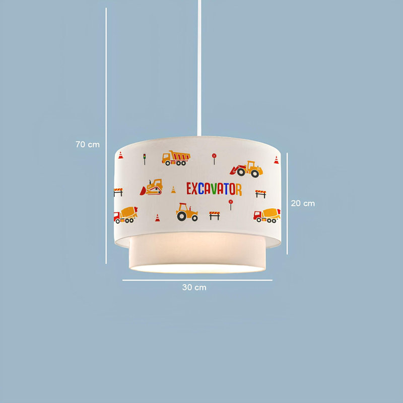 Luminaire de lustre en tissu élégant, capuchon de 11,8 po de diamètre x 7,9 po de hauteur, hauteur totale: 27,6 po | E27 Max 40W | Éclairage de maison élégant pour le salon, la salle à manger et la chambre à coucher, design moderne et ambiance chaleureuse
