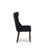 Dallas Parson Dining Room Chairs - Button Tufted Nailhead Black Polyester Fabric Upholstered Chairs, Set of 2, Antique Walnut-2063801543