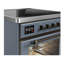 Cuisinière à induction 30 pouces avec 4 éléments à induction en bleu-gris (garniture brunie) Majestic III Series-124828614-124828619
