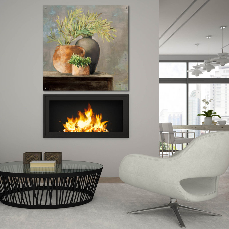 «Calm Still Life 1 Rich» par Julia Purinton, art mural en verre acrylique, H 36 po x l 36 po x P 0,2 po