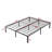 Minimalist Metal Platform Bed Frame with Underbed Storage and Quick Assembly